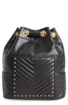 Rebecca Minkoff Becky Convertible Leather Backpack - Black