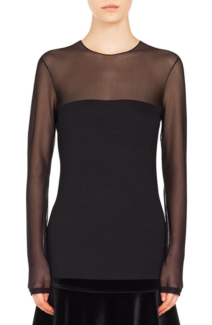 Women's Akris Punto Tulle Dot Top