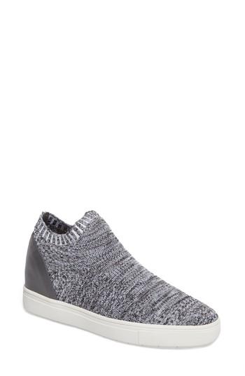 Women's Steve Madden Sly Hidden Wedge Knit Sneaker .5 M - Grey