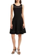 Women's French Connection Kai Fit & Flare Sweater Dress - Black