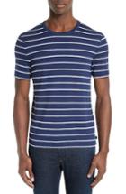 Men's Armani Collezioni Stripe T-shirt - Blue