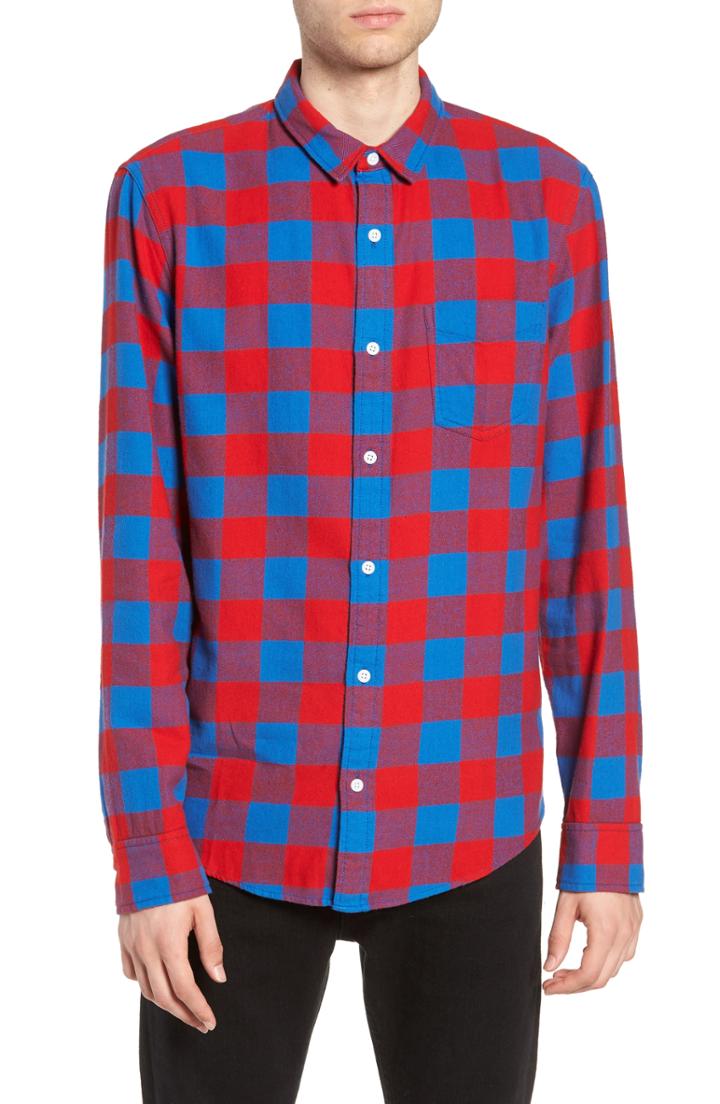 Men's The Rail Flannel Shirt - Red