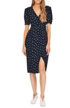 Women's Self-portrait Metallic Floral Embroidery Tiered Dress