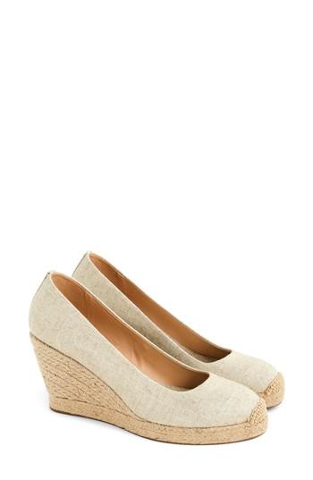 Women's J.crew Seville Espadrille Wedge M - Metallic