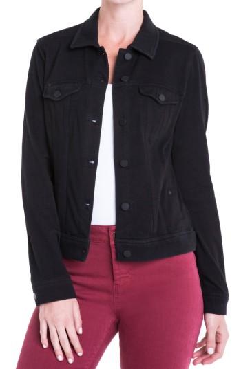 Petite Women's Liverpool Jeans Co. Knit Denim Jacket