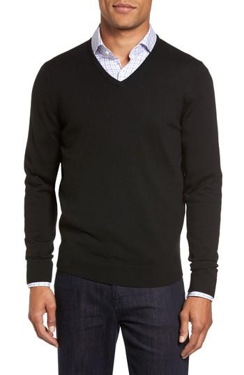Men's Nordstrom Men's Shop Merino Wool V-neck Sweater
