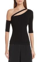 Women's Cushnie Et Ochs Cutout One-shoulder Top - Black