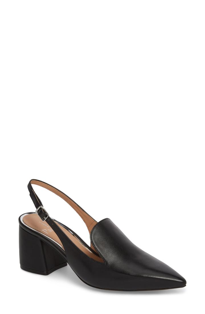 Women's Linea Paolo Carly Slingback Pump .5 M - Black