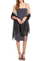 Women's Nordstrom Shimmer Wrap, Size - Black