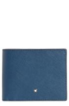 Men's Montblanc Sartorial Saffiano Leather Bifold Wallet - Blue