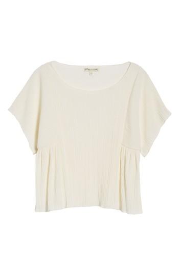 Women's Madewell Micropleat Top - White