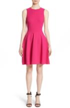 Women's Michael Kors Stretch Wool Bell Dress - Pink