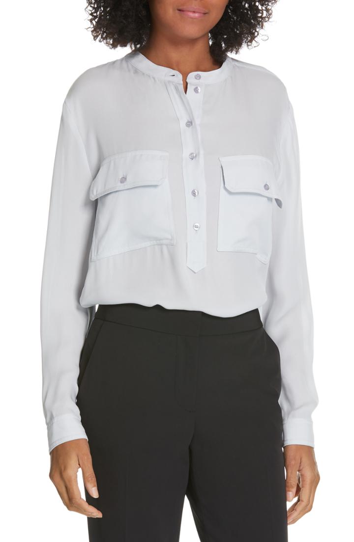 Women's Judith & Charles Libre Silk Blouse - Blue