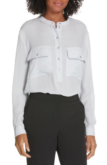 Women's Judith & Charles Libre Silk Blouse - Blue