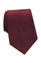 Men's Gitman Paisley Silk Tie, Size X-long - Red