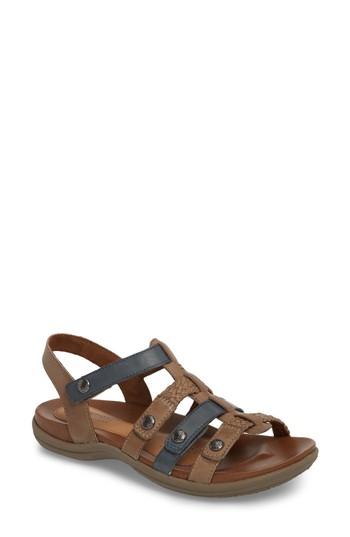 Women's Rockport Cobb Hill Rubey T-strap Sandal M - Beige