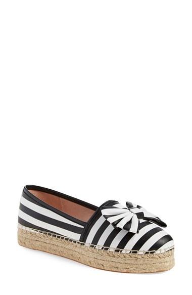 Women's Kate Spade New York 'linds' Bow Espadrille M - Black