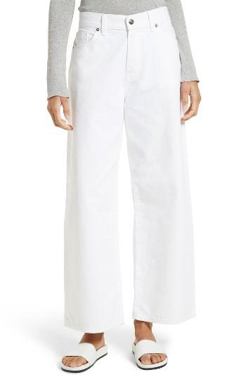 Women's Vince Wide Leg Crop Jeans - White