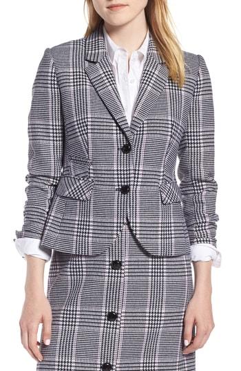 Women's 1901 Shrunken Houndstooth Suit Jacket - Blue