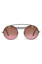 Women's Glassing Mentalist 48mm Round Sunglasses - Bronze/ Brown