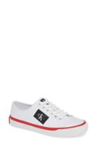 Women's Calvin Klein Jeans Ivory Lace-up Sneaker M - White