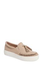 Women's Jslides Tassel Slip-on Sneaker M - Beige