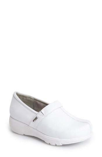 Women's Grey's Anatomy By Softwalk 'meredith' Leather Clog .5 W - White