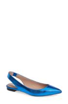 Women's James Chan Nakasey Slingback Sandal .5 M - Blue