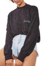 Women's Topshop Sweet Life Batwing Sweatshirt Us (fits Like 0) - Grey