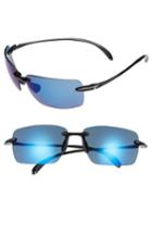 Men's Costa Del Mar Gulfshore Xl 66mm Polarized Sunglasses - Black/ Blue Mirror