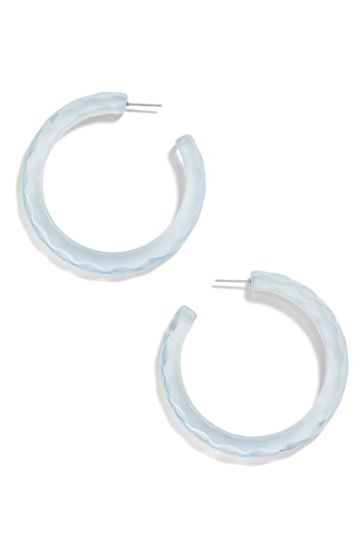 Women's Baublebar Large Textured Hoop Earrings