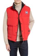 Men's Canada Goose 'freestyle' Water Resistant Fit Down Vest, Size Large - Red