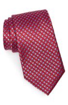 Men's Nordstrom Men's Shop Nathan Neat Silk Tie, Size - Red