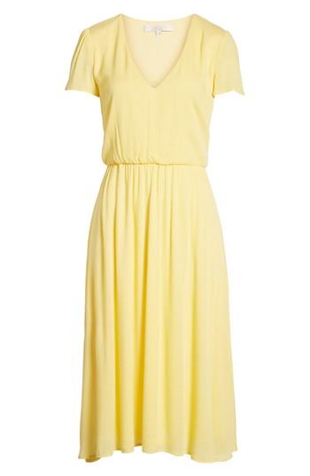 Women's Wayf Blouson Midi Dress, Size - Yellow
