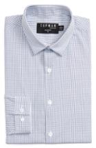 Men's Topman Slim Fit Grid Check Dress Shirt