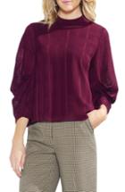 Women's Vince Camuto Plaid Jacquard Top, Size - Red
