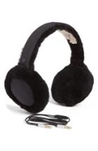 Women's Ugg Genuine Shearling Headphone Earmuffs - Black