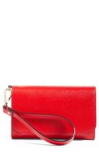 Women's Nordstrom Trifold Leather Wallet - Red