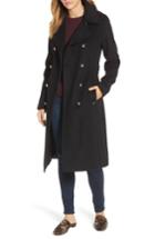 Women's Michael Michael Kors Missy Double Breasted Wool Blend Military Coat