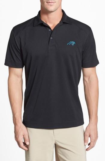 Men's Cutter & Buck Carolina Panthers - Genre Drytec Moisture Wicking Polo