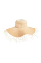 Women's Bp. Fringe Ombre Floppy Straw Hat - Beige