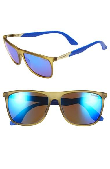 Men's Carrera Eyewear 56mm Retro Sunglasses - Matte Yellow/ Blue Multilayer