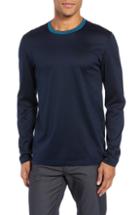 Men's Boss Tenison Mercerized Long Sleeve Slim Fit T-shirt - Blue