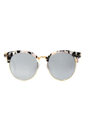 Women's Gentle Monster Moon Cut 55mm Sunglasses - Ivory/charcoal