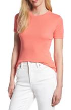 Women's 1901 Crewneck Cotton Blend Top - Coral