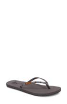 Women's Reef Slim Ginger Flip Flop M - Grey