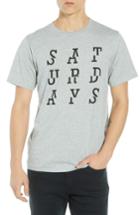 Men's Saturdays Nyc Saturdays Split Graphic T-shirt - Grey