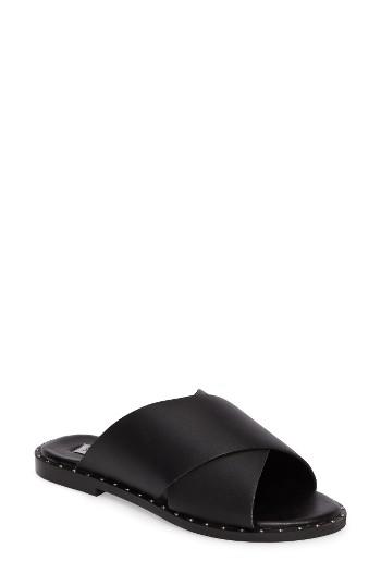 Women's Steve Madden Alpha Slide Sandal M - Black