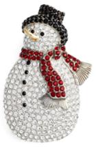 Women's Nadri Jolly Round Snowman Pin