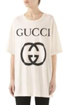 Women's Gucci Gg Interlock Tee - Ivory